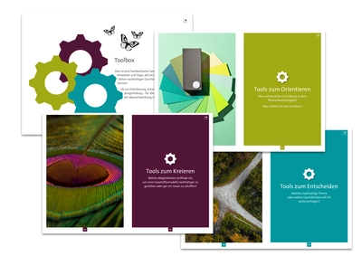 © RKW Kompetenzzentrum / RKW Kompetenzzentrum Collage mit Doppelseiten aus dem Ideentagebuch