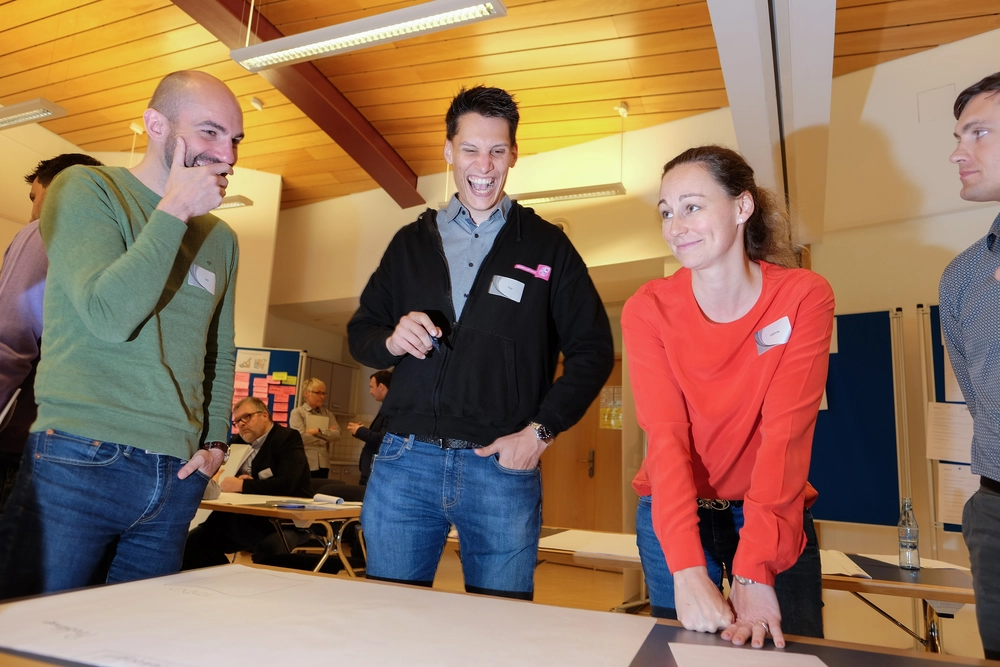 Maßnahmenentwicklung in Kleingruppen – © Connect.US / Universität Siegen